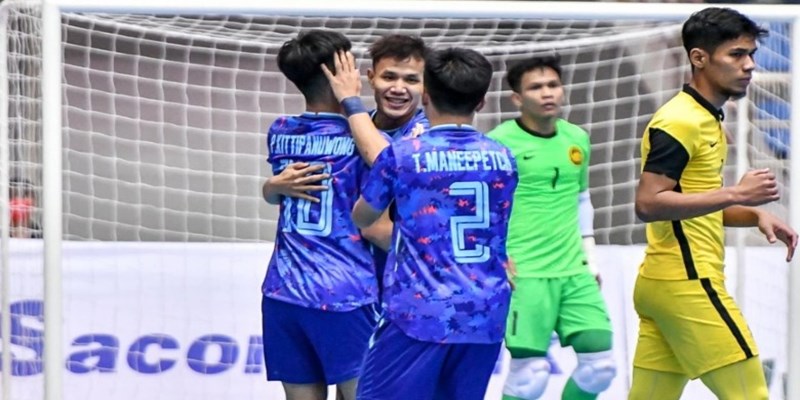 Futsal Thái Lan có chiến thắng đậm trước đối thủ Malaysia trong ngày ra quân