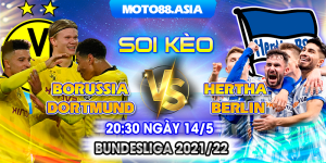 Soi KFo Borussia Dortmund vs Hertha Berlin 20h30 Ngay 14.05 u Bundesliga 2021