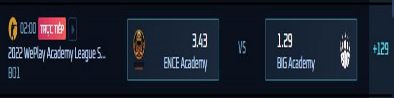 Trận đấu giữa ENCE Academy vs BIG Academy đang rất được mong chờ