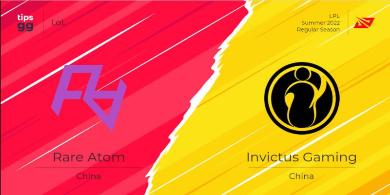 Rare Atom vs Invictus Gaming là một trận đấu hấp dẫn của LPL Summer 2022