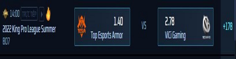 Top Esports Armor vs Vici Gaming là trận đấu loại trực tiếp thuộc giai đoạn 2 KPL Summer 2022