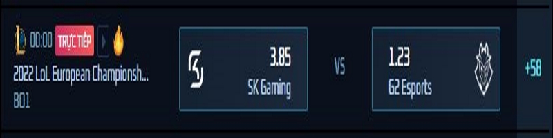 Trận đấu giữa SK Gaming vs G2 Esports là cuộc đối đầu khá chênh lệch