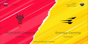 Trận đấu giữa SNOGARD Dragons vs Entropy Gaming sẽ diễn ra vào 23h ngày 23/8/22
