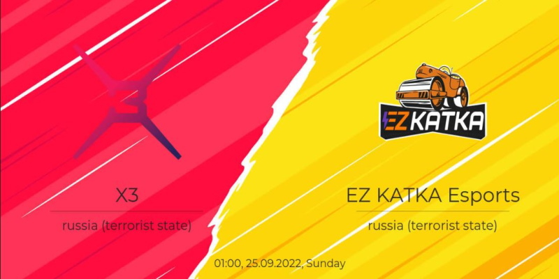Cuộc đối đầu giữa X3 vs EZ KATKA Esports sẽ diễn ra vào 1h ngày 25/9/22