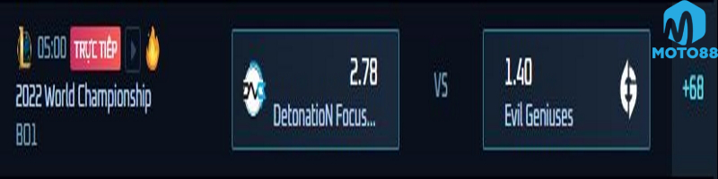 Cuộc đối đầu giữa Detonation FocusMe vs Evil Geniuses được xem là trận đấu khá chênh lệch
